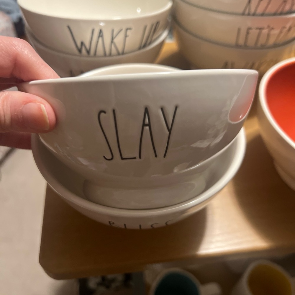 Rae Dunn SLAY cereal/snack bowl